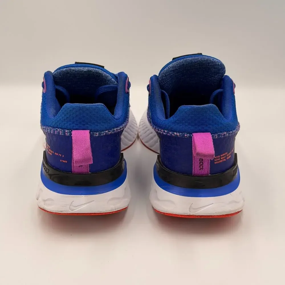Nike React Infinity Run Flyknit 3 Womens Blue/Crimson DZ3016-400 Size US 8.5